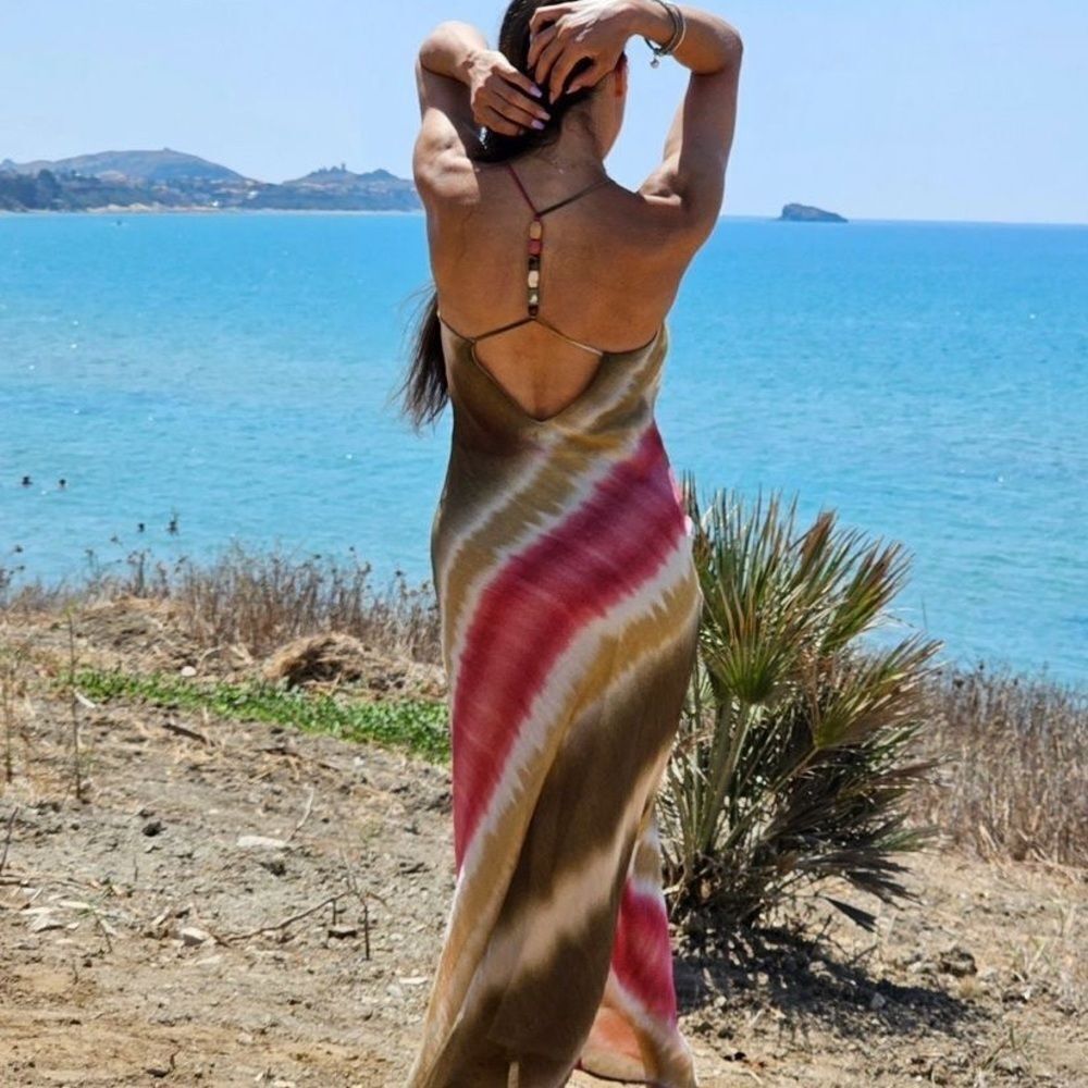 Zara tie dye midi slip dress NWT - Picture 4 of 16